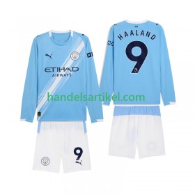 Manchester City Erling Haaland 9 Kinder Heim Trikotsatz 2025/26 Langarm
